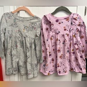 (2) Disney Princess Dresses for Baby/Toddler Girl